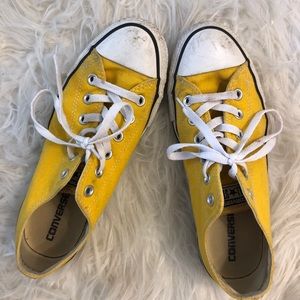Yellow Low-top Converse Sneakers